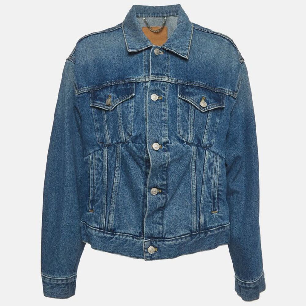 Balenciaga Blue Denim Oversized Swing Jacket S